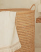 Large Natural Woven Laundry Blanket Basket