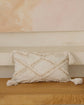 Cream Cotton Shell Cross Cushion Cover, 45c45cm