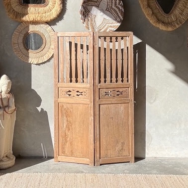 JIWA Tinggi Tall Vintage Original Teak Screen