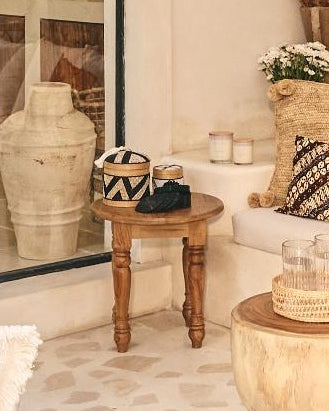 Manis Berber Teak Side Table