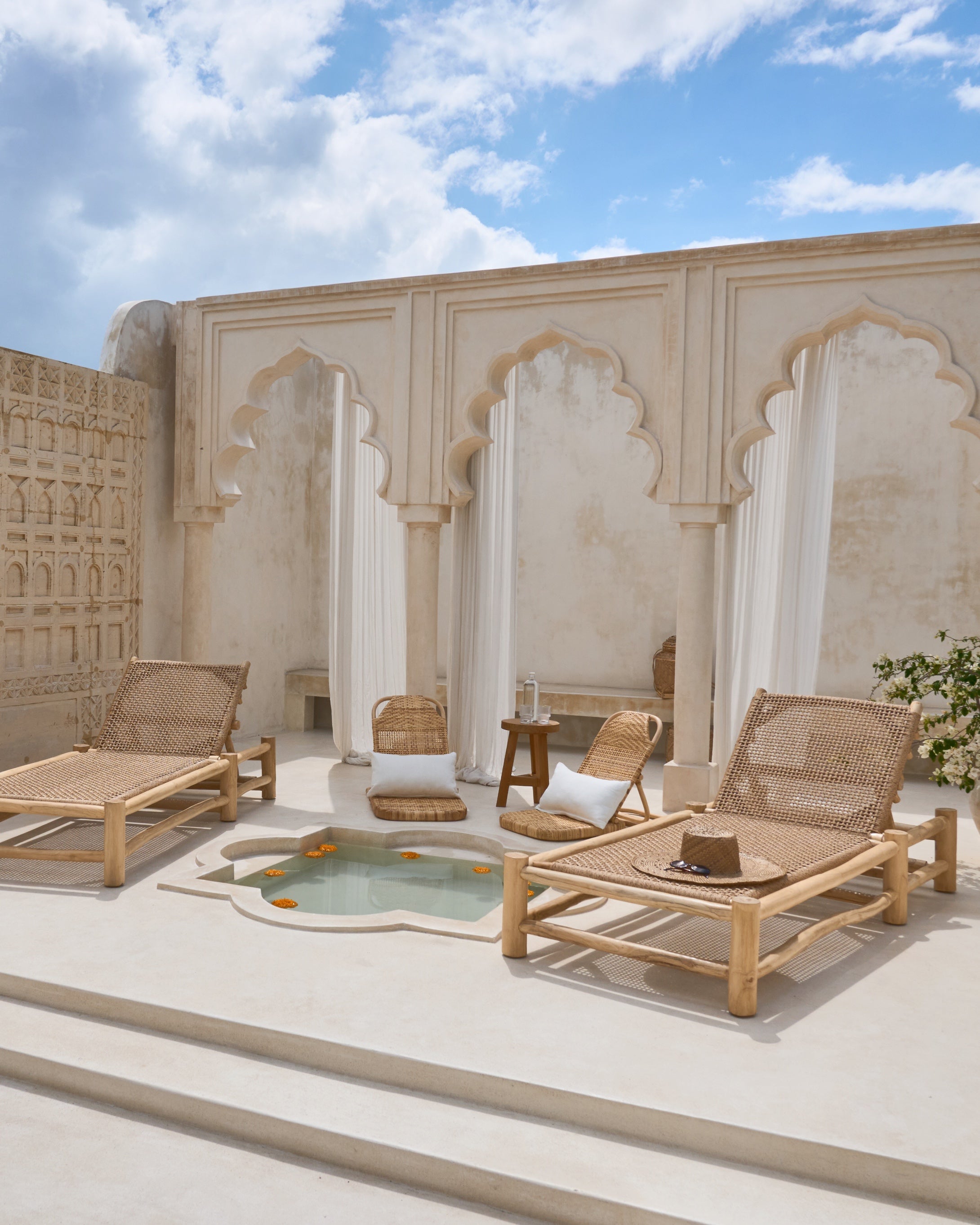 Matahari Outdoor Teak Branch Sun Lounger