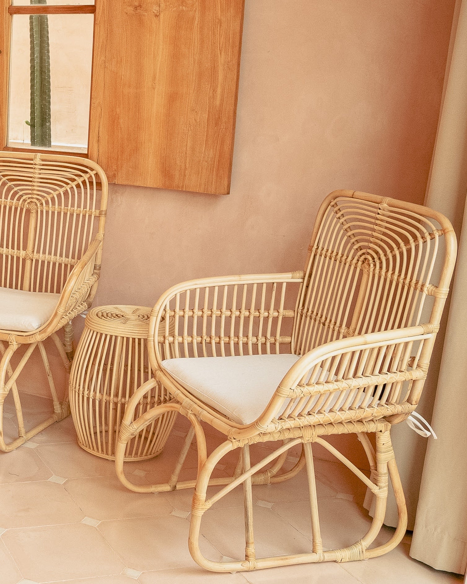 Lovina Square Rattan 2 Seater Sofa Chair
