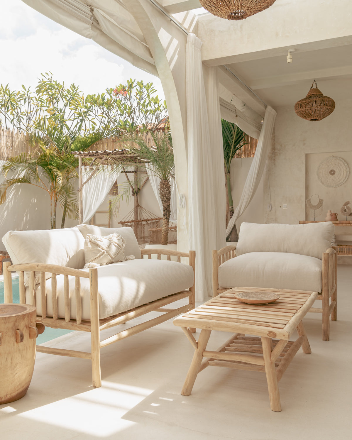 Nusa Teak Branch Sofa - 2 Seater | 140cm long