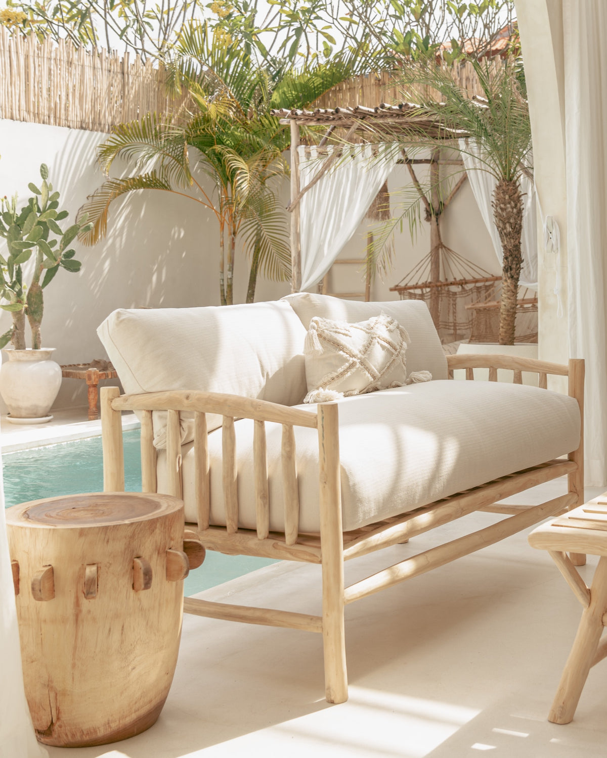 Nusa Teak Branch Sofa - 2 Seater | 140cm long