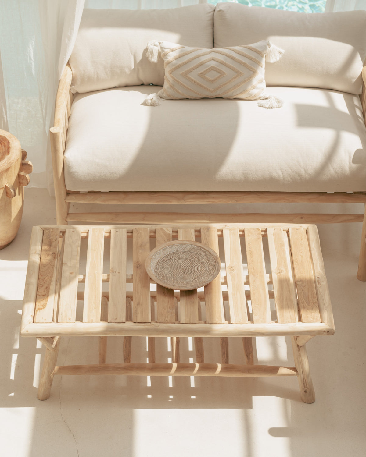 Flores Teak Branch Coffee Table | 120cm long