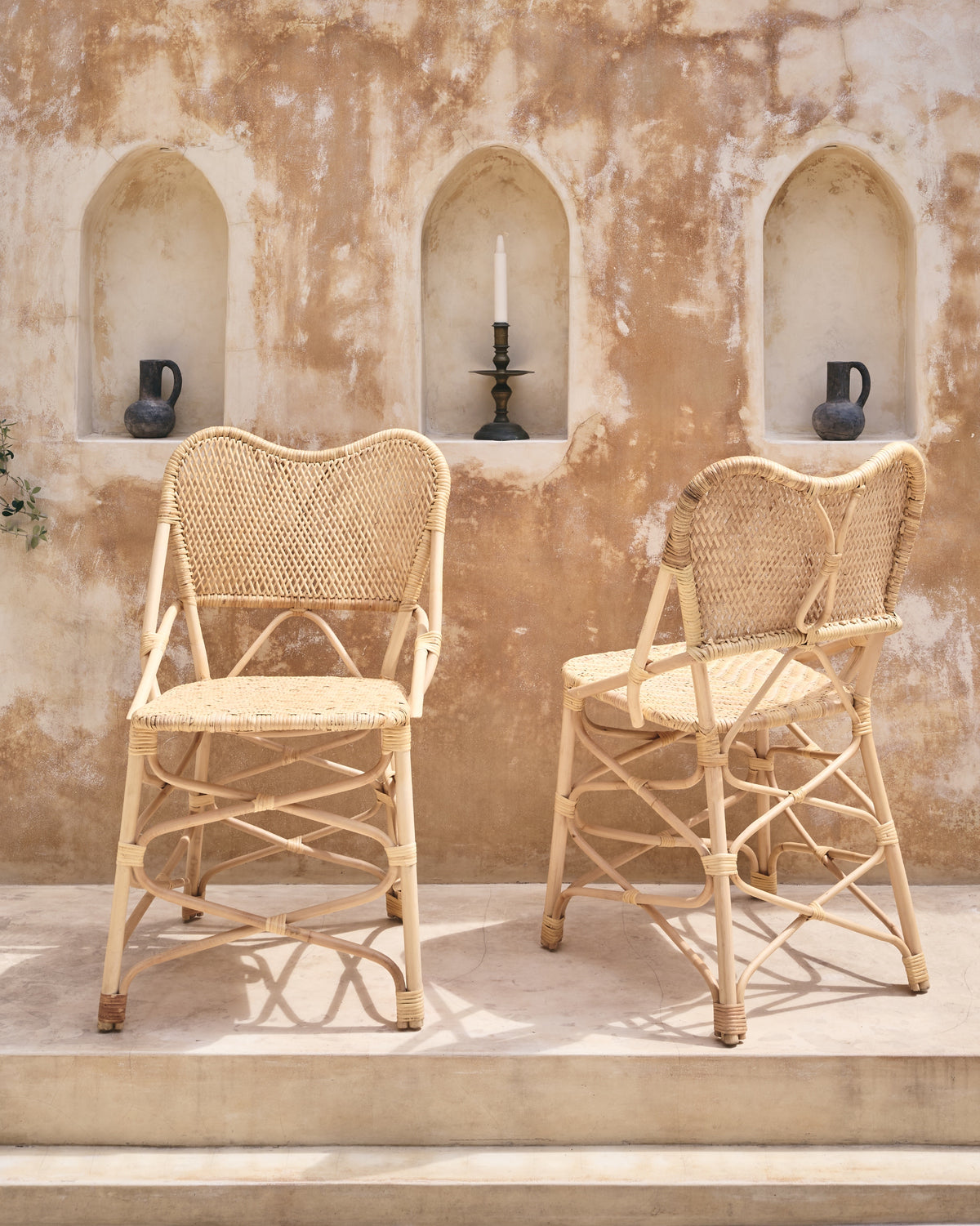 Sulawesi Rattan Dining Chairs with seat cushion