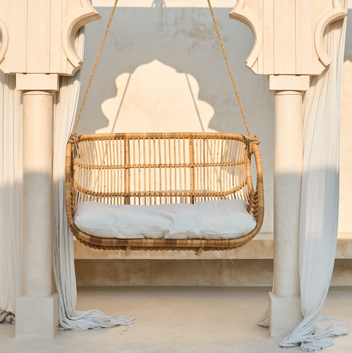Teman Double Hanging Chair - Natural | Last re-stock available