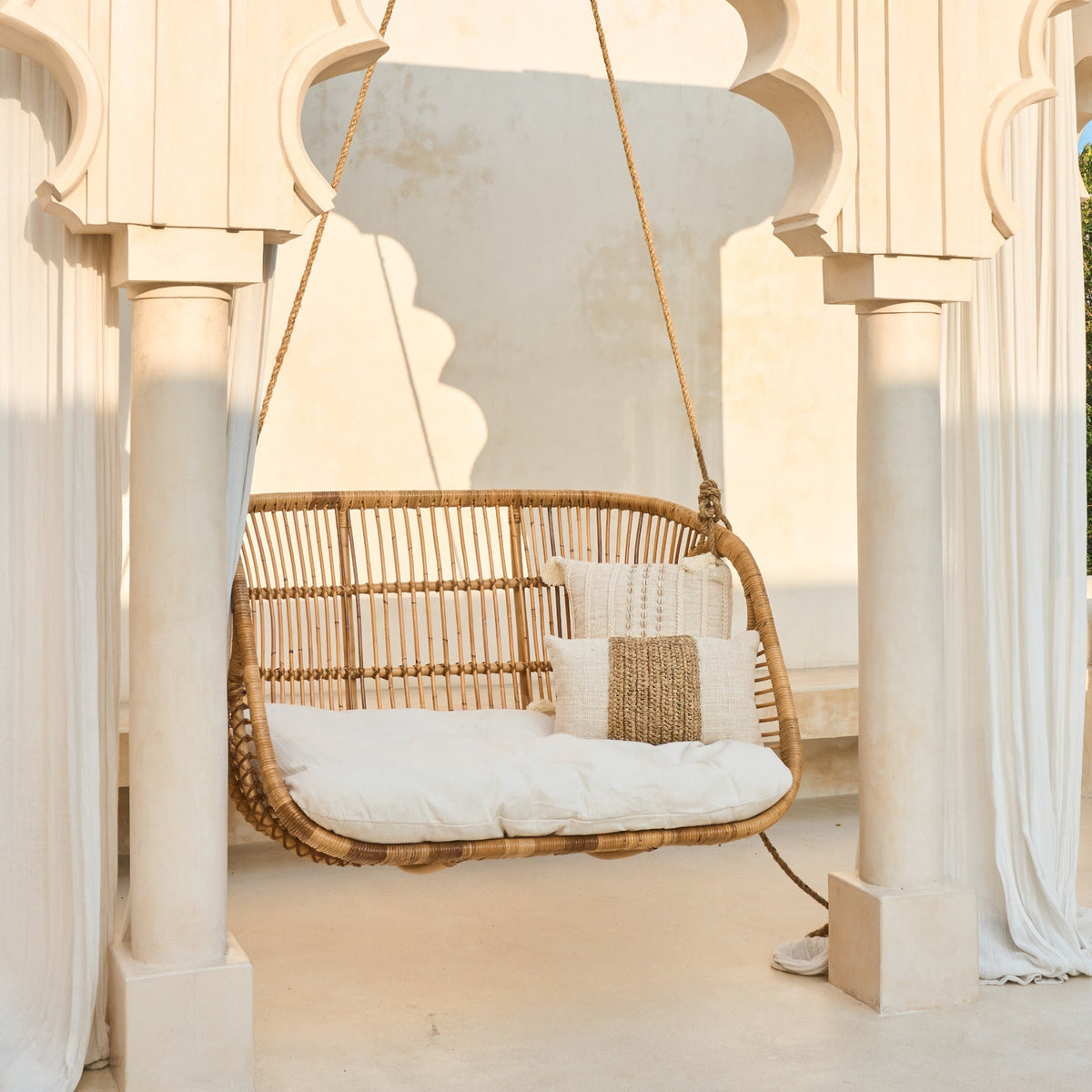 Teman Double Hanging Chair - Natural | Last re-stock available
