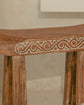Timor Carved Wooden Foot Stool Seat