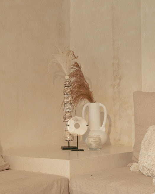 White Donut Stone & Stand