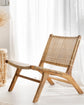 Sumba Teak Rattan Low Relax Lounge Chair