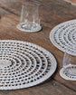Rattan Spiral Weave Design Coasters - Single or Set x4 or x6