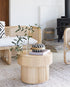 Indah Round Woven Rattan Side Table