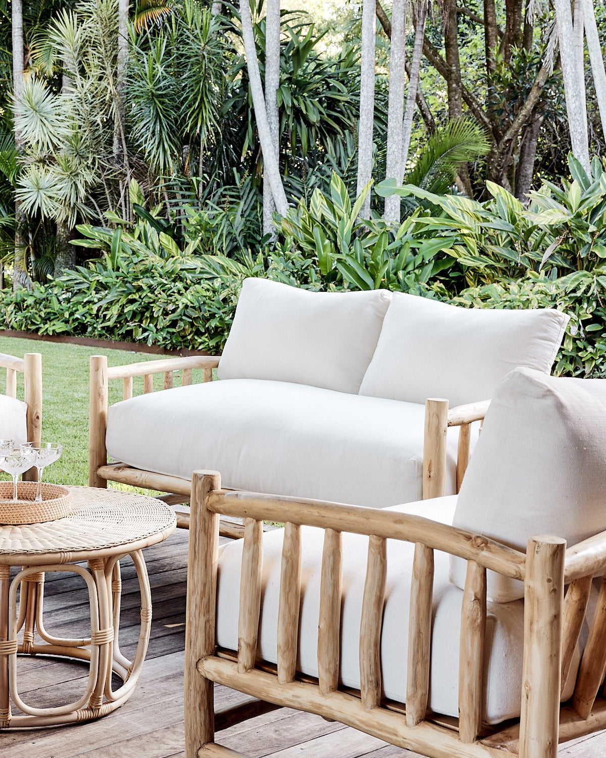 Nusa Teak Branch Sofa - 2 Seater | 140cm long