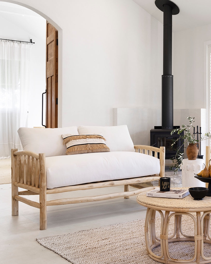 Nusa Teak Branch Sofa - 2 Seater | 140cm long