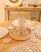 Round Rattan Woven Trays with handle space - XL, Large, Medium, Small