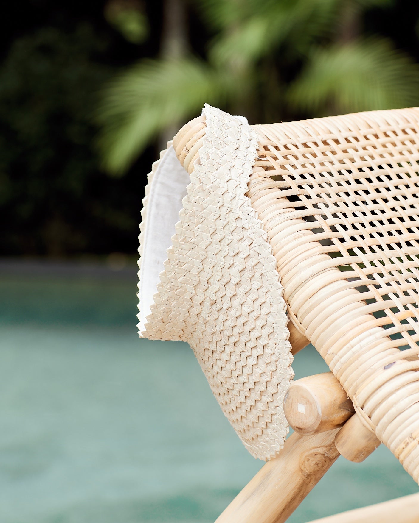 Woven Bamboo Sun Visor - Natural