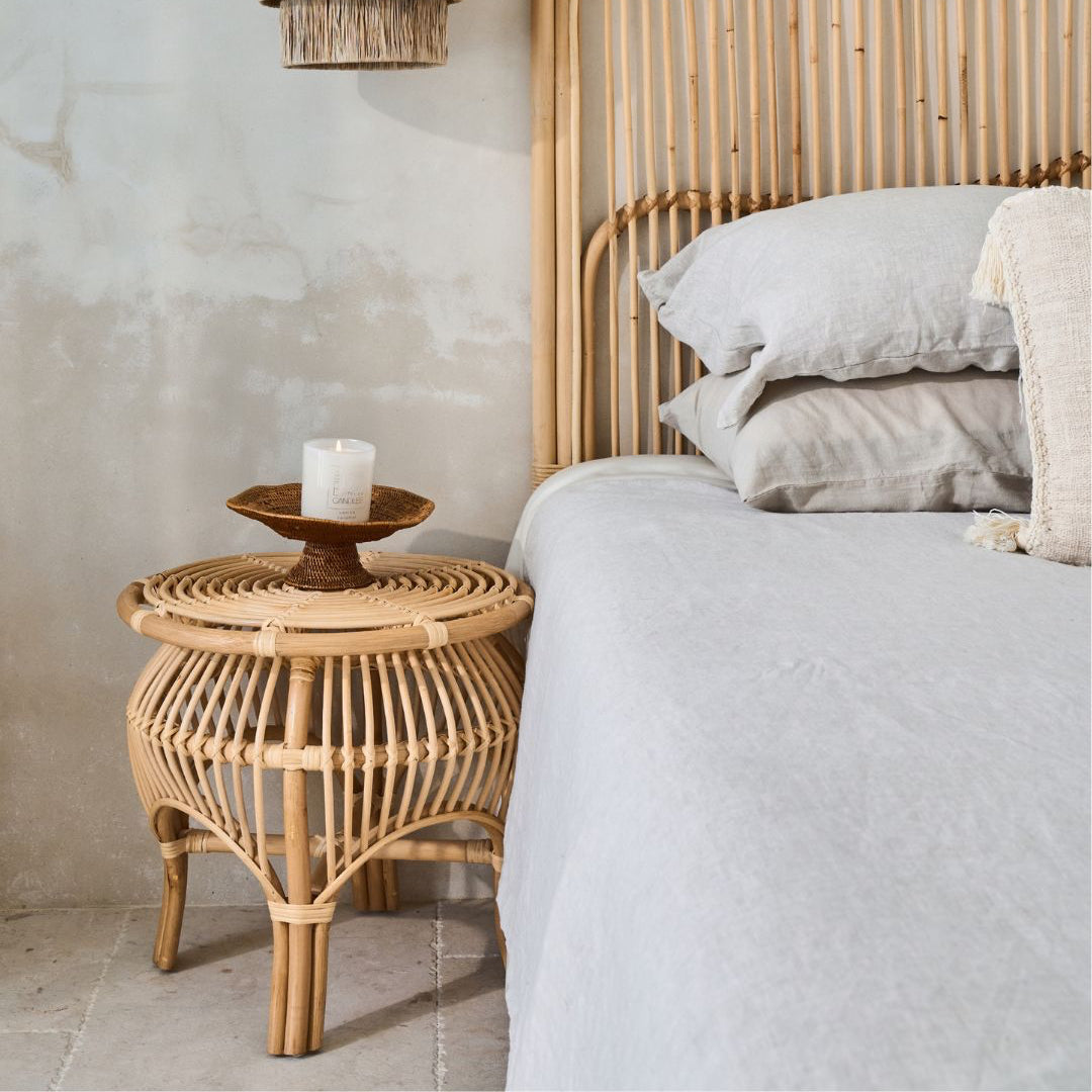 Balon Rounded Curve Design Rattan Side Table