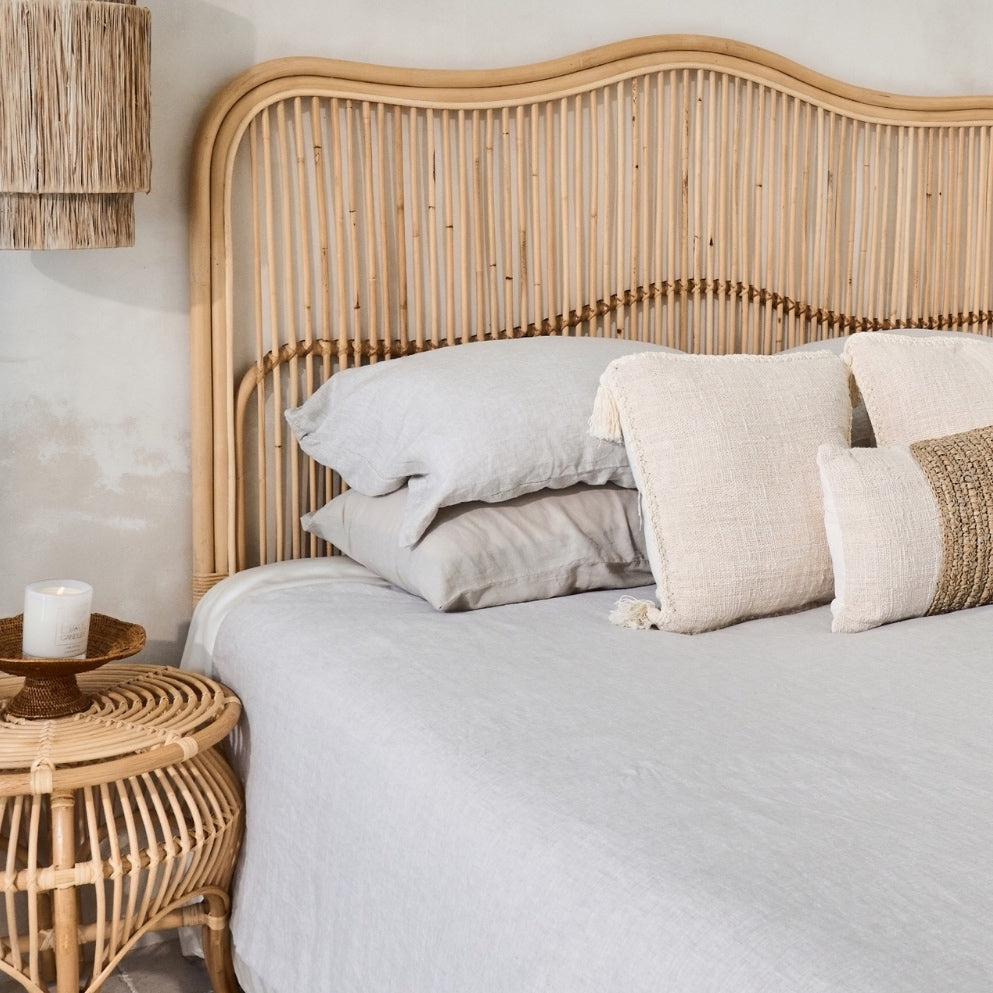 Lembongan Arched Rattan Bedhead - King, Queen, Double