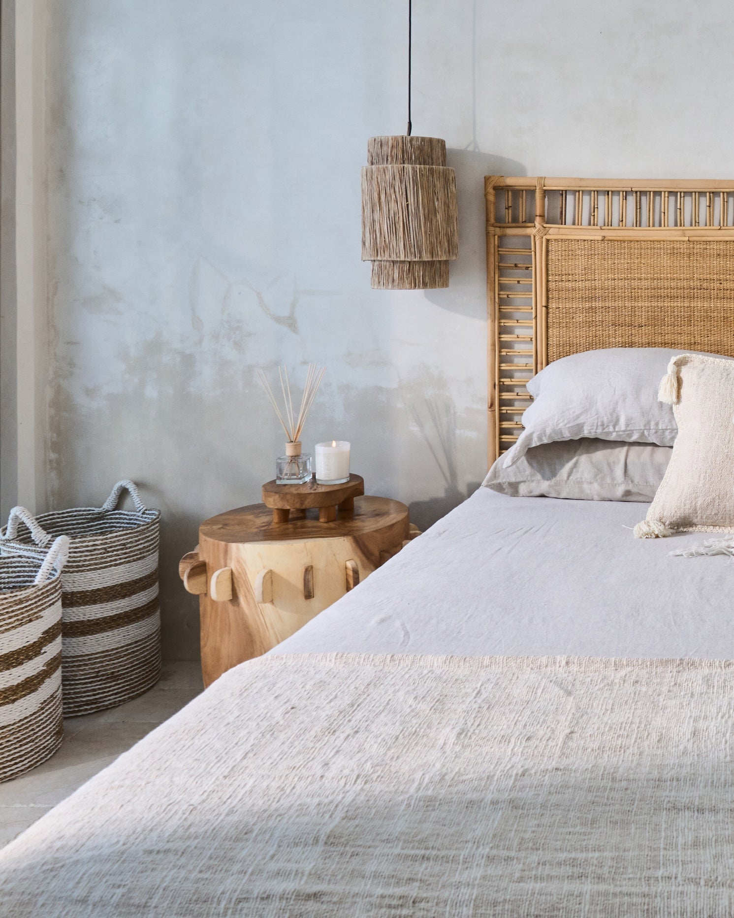 Bukit Wooden Carved Side or Coffee Tables - Natural