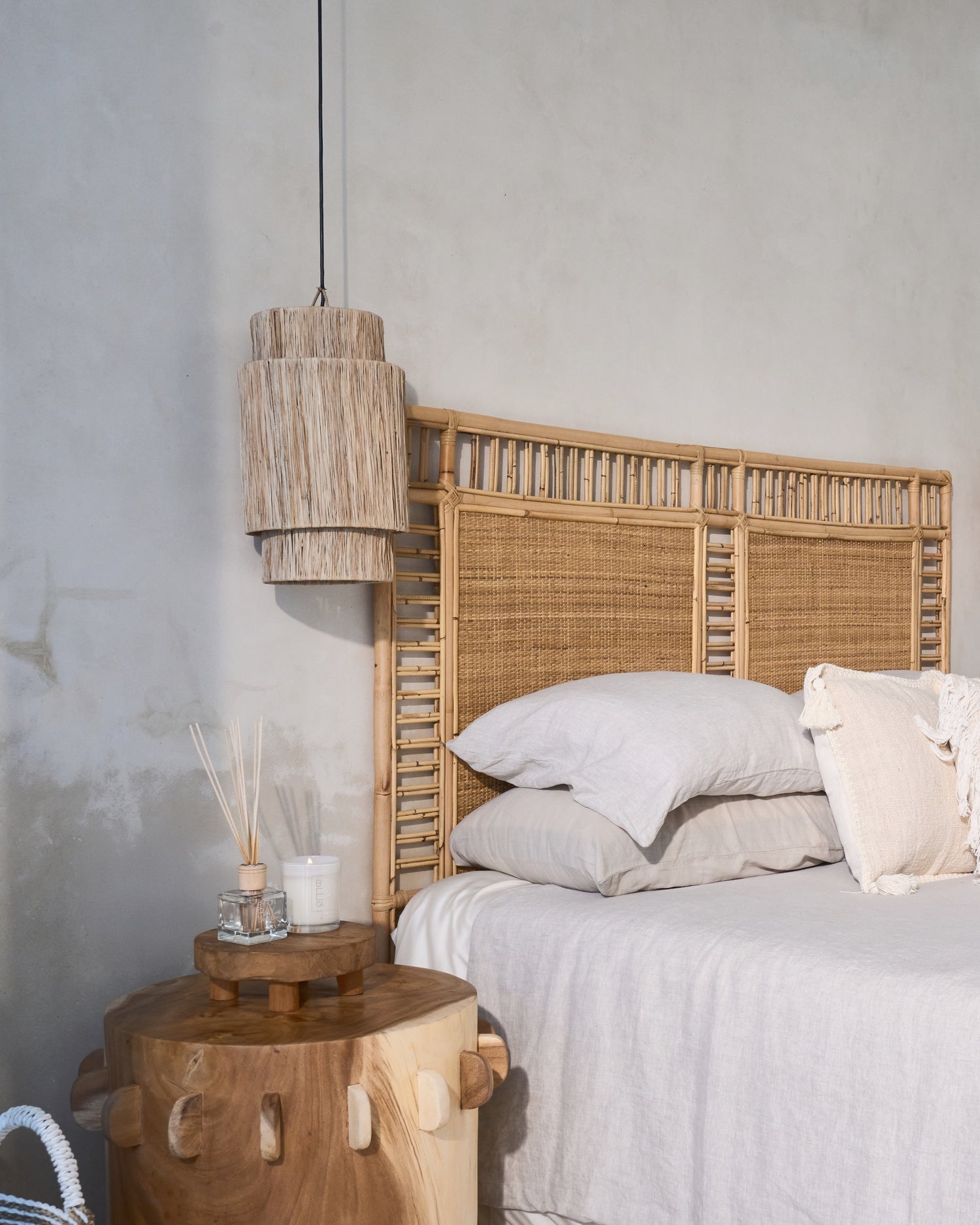 Bukit Wooden Carved Side or Coffee Tables - Natural