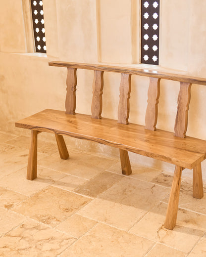 Bundar Curved Teak Bench Seat