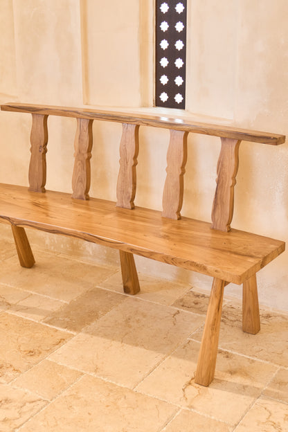 Bundar Curved Teak Bench Seat