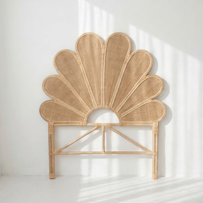 Gili Rattan Flower  Bedhead - Double, King Single