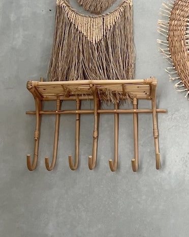 Topi Rattan Wall Shelf