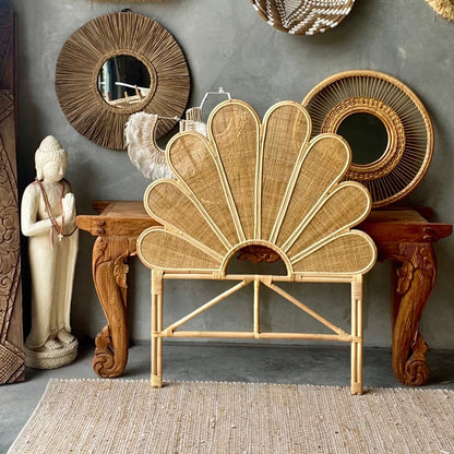Gili Rattan Flower  Bedhead - King, Queen, Double, King Single