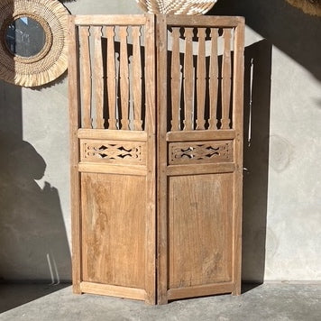 JIWA Tinggi Tall Vintage Original Teak Screen