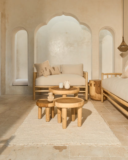 Lampu Suar Wood Round Tables - three sizes