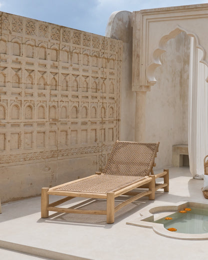 Matahari Outdoor Teak Branch Sun Lounger