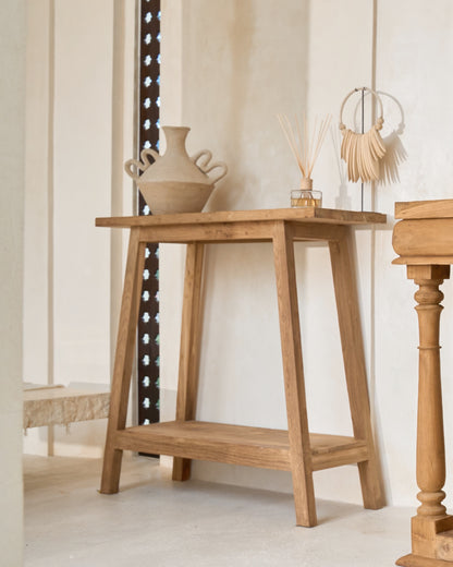 Tanggi Tall Recycled Teak Console