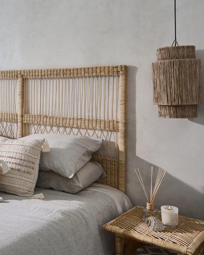 Berlian Design Cane Open Shelf Side Table