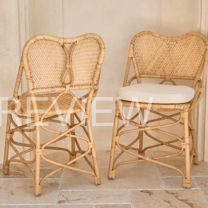 Sulawesi Rattan Dining Chairs  with seat cushion