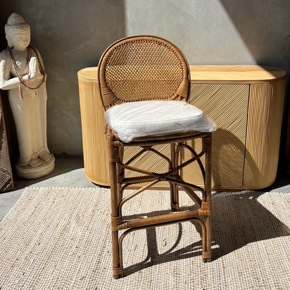 Sumatra Rattan Dining Stools with seat cushion - coming soon preview
