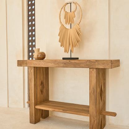 Teak Rustic Side Board Console | 120cm long