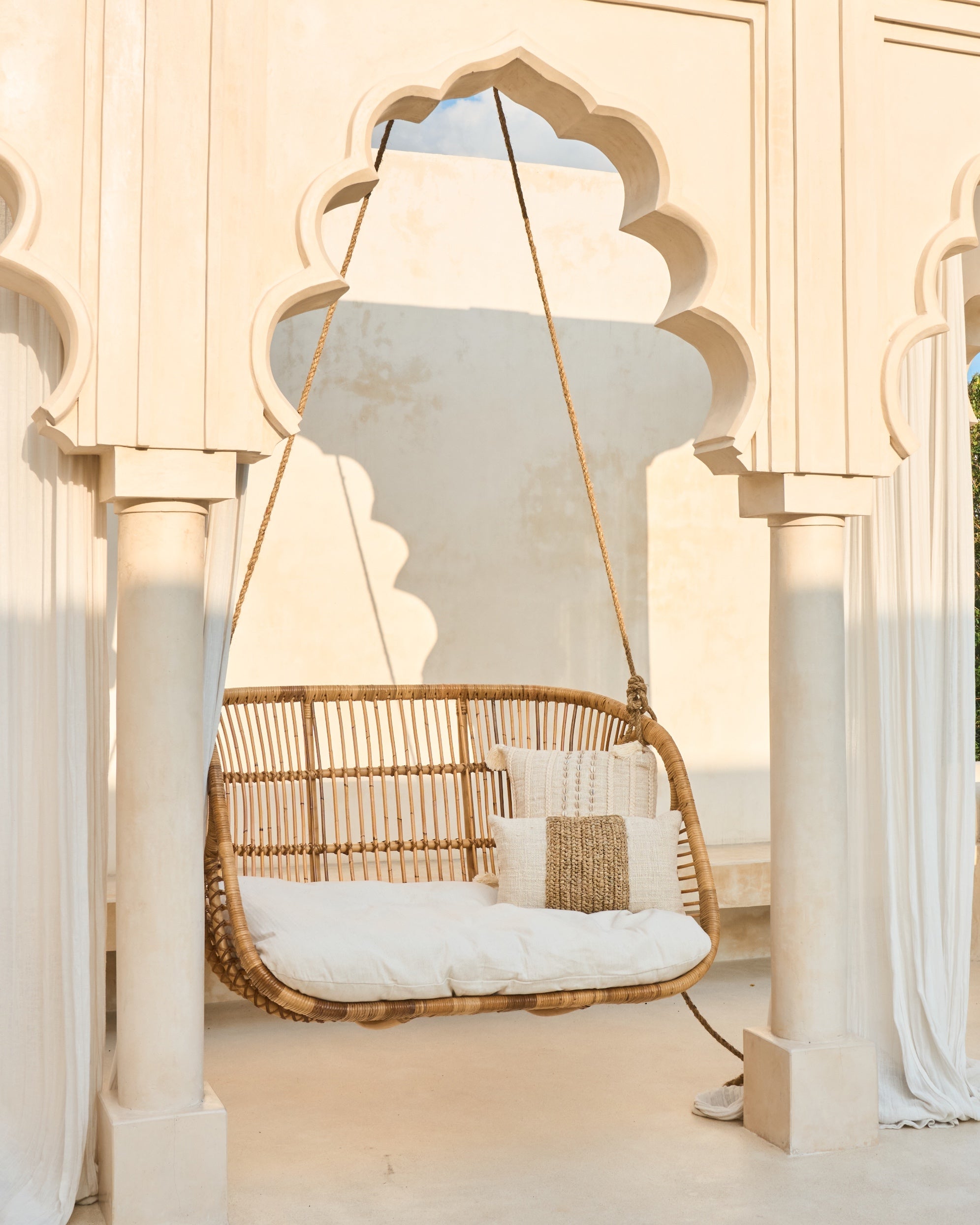 Teman Double Hanging Chair - Natural