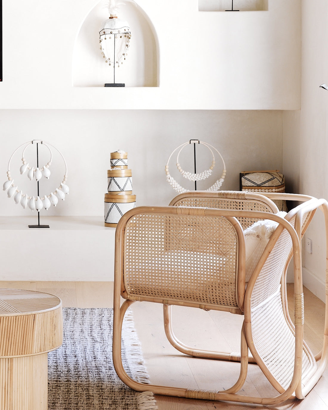 Suarga Woven Rattan & Cane Armchair